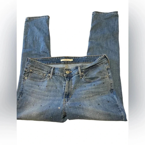 Levi’s 711 Skinny Studded Ankle Jeans - Picture 5 of 10